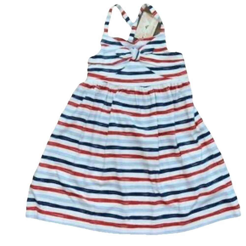 NWT Tommy Bahama Big Girls 7 Jersey Knit Sun Dress Patriotic July 4th Summer
